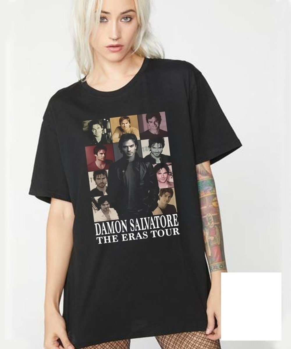 Retro Damon Salvatore Shirt-Damon Salvatore Shirt Damon Salvatore T-shirt